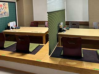 堀座敷席アクリル板